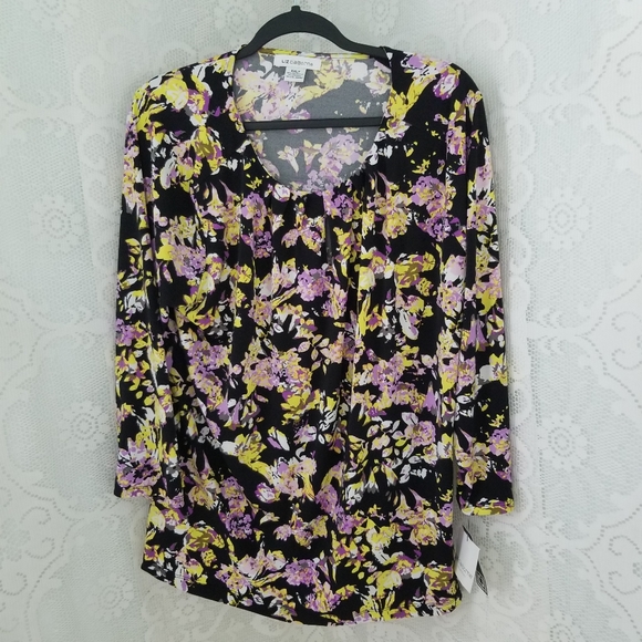 Liz Claiborne Tunic Blouse - Picture 8 of 9